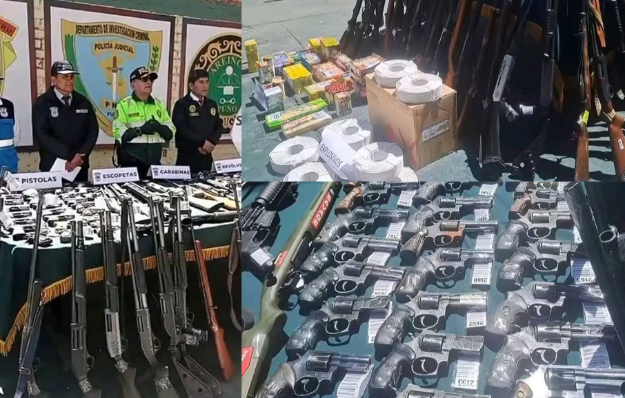 Puno | Policía Nacional presenta 237 armas incautadas durante operativos entre 2024 y 2025 Puno | Policía Nacional presenta 237 armas incautadas durante operativos entre 2024 y 2025