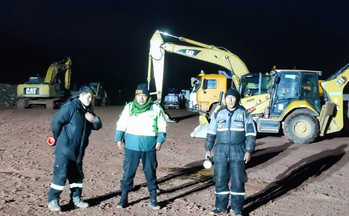 Azángaro | Policía frustra robo de maquinaria en obra ambiental de San Martín