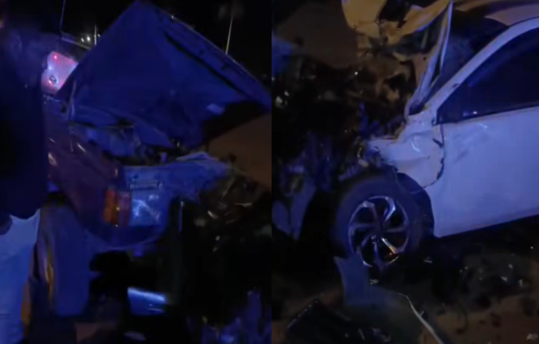 Juliaca | Vehículo impacta contra auto en desuso en la salida Puno