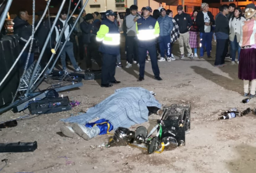 San Miguel | Colapso de estructura metálica deja un muerto y tres heridos durante aniversario de Santa María de Ayabacas San Miguel | Colapso de estructura metálica deja un muerto y tres heridos durante aniversario de Santa María de Ayabacas